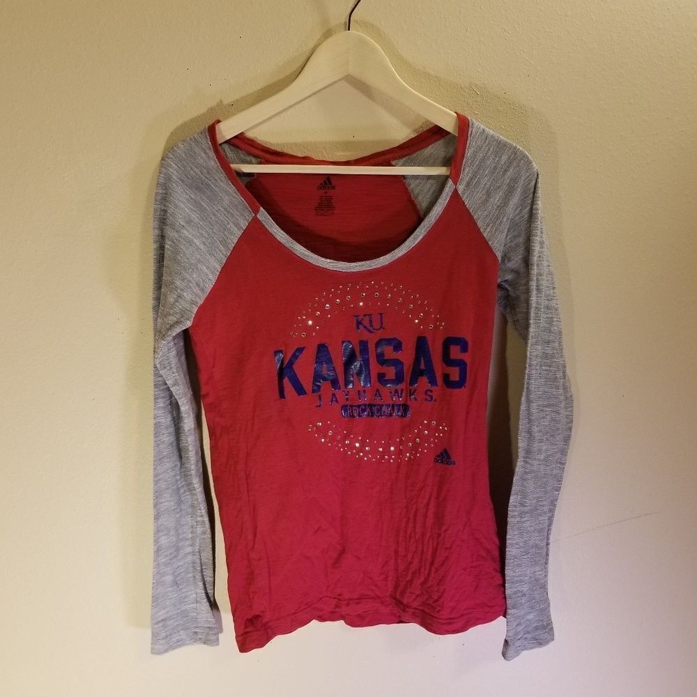 ADIDAS Kansas Jayhawks baseball tee